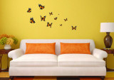Cumpara ieftin Sticker decorativ - Fluturi portocalii