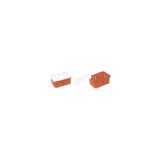 Doza Legatura Incastrata 100x150x60 mm Eco, Alb/Rosu, Tip ST, pentru Instalatii Electrice
