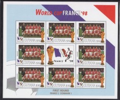 GUYANA 1998 FOTBAL CAMPIONATUL MONDIALA DANEMARCA foto