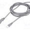 Cablu IEC C7 mamă 2x0,75mm2 1,8m gri 7A LIAN DUNG
