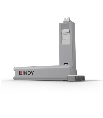 Lindy 4xUSB C Port Blocker (w key), alb &amp;quot;LY-40427&amp;quot; foto