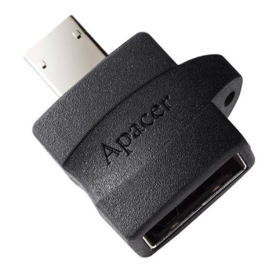Adaptor USB 2.0 micro USB OTG Apacer negru foto