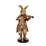 Cumpara ieftin Figurina Bunny cu vioara 8 cm x 5 cm x 16 cm