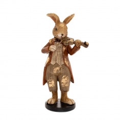Figurina Bunny cu vioara 8 cm x 5 cm x 16 cm