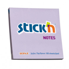 Notes Autoadeziv 76 X 76 Mm, 100 File, Stick"n - Lila Pastel
