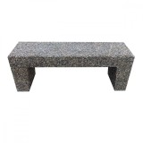 Banca din beton cu aspect de piatra de rau 120x45x35 cm Marcos