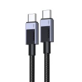 Ugreen - Data Cable L512 (35985) - USB-C to Type-C, Fast Charging, PD100W, 5A, 480Mbps, 0.5m - Space Gray