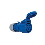 Priza industriala monofazica mobila pe cablu 3 poli 2P+E 16A 6h IP44, METE