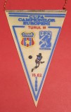 Fanion meci fotbal STEAUA Bucuresti - IFK GOTEBORG (CCE 15.03.1989)
