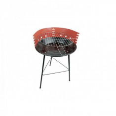 Gratar Portabil Rotund Inaltime Reglabila Otel 36x52cm BBQ13 JU foto