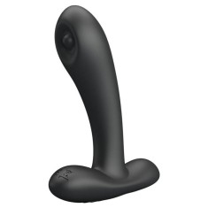 Stimulator Anal Remington, 12 Modele Pulsatii, Silicon, USB, Negru, 11 cm