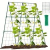 Ansamblu suport araci cu plasa pentru cresterea plantelor cataratoare, castraveti, fasole, mazare, 210x210x1.6 cm GartenVIP DiyLine, Artool