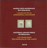ROMANIA 2010 - 130 ANI MAREA LOJA NATIONALA, MAPA FILATELICA - LP 1883b, Nestampilat
