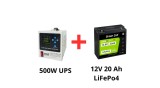 Volt Polska Sursă de alimentare ne&icirc;ntreruptibilă pentru pompe de circulație 500W + pachet de acumulatori LiFePo4 20Ah