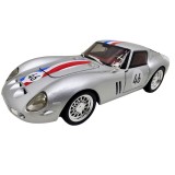 Macheta clasica de curse Ferrari Dino argintiu #46, replica metal scara 1:32 cu lumini, sunete si usi deschise
