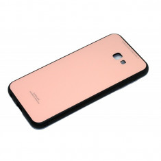 Husa Glass Case Samsung Galaxy A7 (2018), A750 Roz