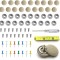 Set 70 capse de reparare a acoperisului auto, Compatibil cu BMW/VW/Audi/Opel, Bej