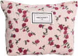 ZTION Velvet Rose Flower Machiaj Bag Cosmetic Bag pentru femei,Capacitate mare C, Oem