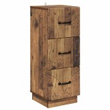 vidaXL Dulap cu sertare Lemn vechi 33 x 34,5 x 87 cm Lemn prelucrat 895313