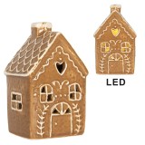 Cumpara ieftin Casuta Craciun ceramica cu led 7x6x12 cm
