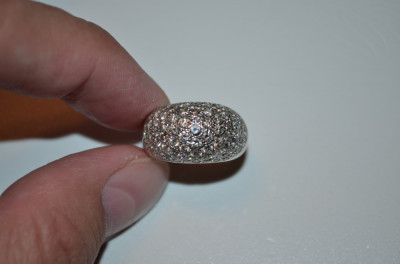 INEL AUR alb 18K + 70 Diamante = 2.5ct. - Model nou - Deosebit - 12g. ! foto