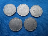 LOT 2 - 5 MONEDE 1 FRANC (1950,1951,1955,1958,1959 ) BELGIA, Europa