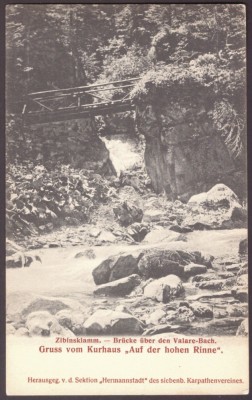 2881 - HOHE RINNE, Sibiu, bridge over the Valare stream - old postcard - unused foto