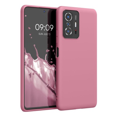 Husa pentru Xiaomi 11T / 11T Pro, Silicon, Roz, 56245.167, kwmobile foto