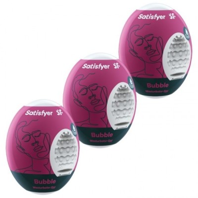SATISFYER - 3 MASTURBATOR EGGS BUBBLE foto