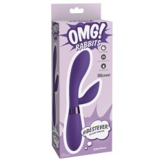 Vibrator ergonomic iepure 10 moduri de vibratie OMG! Rabbits #Bestev (21,2 cm)