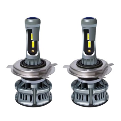 Set 2 becuri auto LED H4 12V, 6500K, 120W/set, canbus, ventilator foto