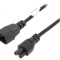 Cablu Alimentare 1.5m IEC C14 la IEC C5 Negru 2.5A