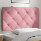 VidaXL Pernă tăblie de pat, roz, 90 cm, catifea