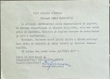 Anii 70, Scrisoare felicitari General Traian DAFINESCU catre colonel Costel CEPOI, armata romana / autor de carti si tata Cezara Dafinescu / 23 x 16