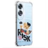 Husa antisoc pentru oppo a60, airbag pro, transparent, risk taker