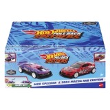 HOT WHEELS SET 2 MASINUTE METALICE PULL BACK MOD SPEEDER SI 2004 MAZDA RX8 CUSTOM 1:43