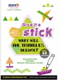 Carte creativa Stick&quot;n Triangle - triunghiuri neon asortate