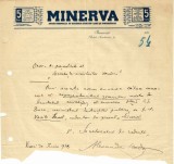 A4300N Alexandru Hodoș (Ion Gorun), act scris și semnat olograf, 1914, cu antet al ziarului Minerva