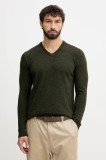 Barbour pulover de l&acirc;nă culoarea verde, light, MKN0341