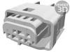 Conector Dreptunghiular MQS Mufă Mamă 4 PIN Fără Contacte, TE Connectivity