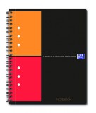 Caiet cu spirala A5+, OXFORD Int. Notebook, 80 file-80g/mp, Scribzee, coperta