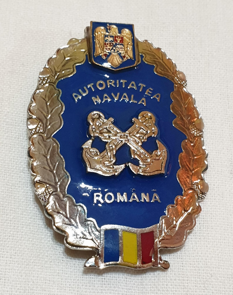 Insigna RARA - Academia Militara - Academie Marina - AUTORITATEA NAVALA  ROMANA | arhiva Okazii.ro