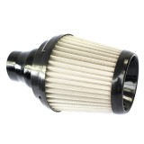 Filtru Aer Sport Universal Negru 26x16cm, Diametru 7cm + Adaptor Siliconic 6-8cm &amp; Coliere - Performanta Motor