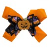 Clamă Păr Halloween, Fundiță Dovleac, 13cm, Multicolor, Oem