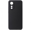 Husa spate silicon TPU Matte neagra pentru Oppo A78 4G