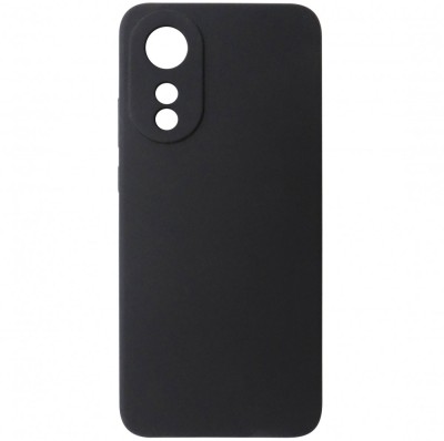 Husa spate silicon TPU Matte neagra pentru Oppo A78 4G foto
