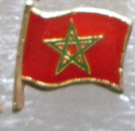 Insigna, pin - drapel Maroc foto