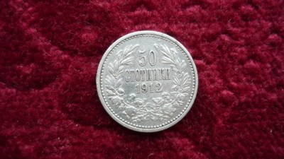 50 STOTINKI 1912 ARGINT ***** foto