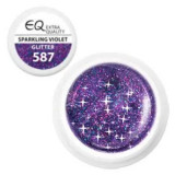Gel UV Extra quality &ndash; 587 Glitter - Sparkling Violet, 5g, EBD