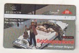 bnk card Cartele telefonice - Belgia - masini